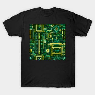 Geometric pattern like a circuit board 2 T-Shirt